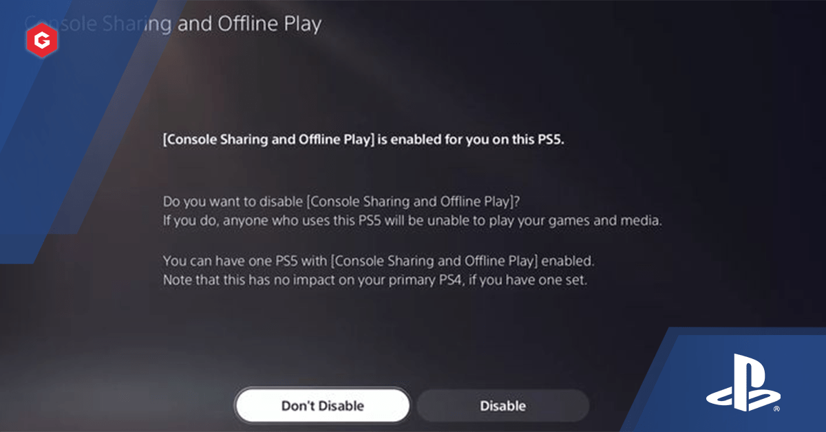ps4 game sharing