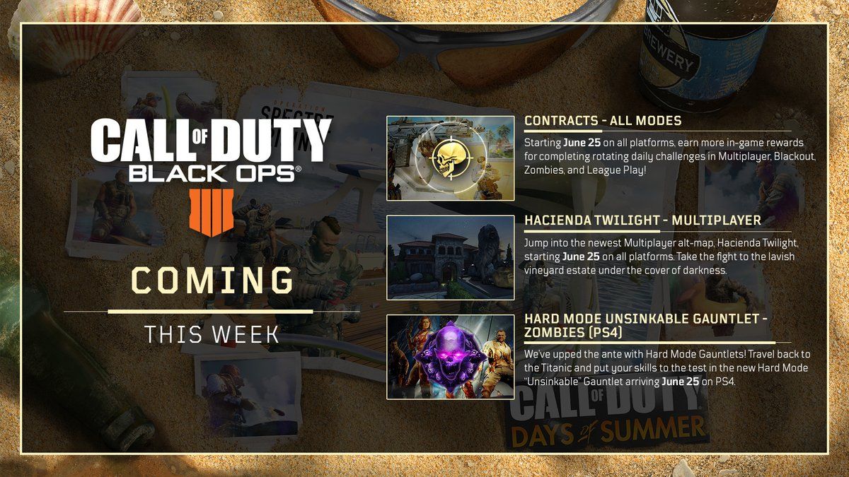 Black Ops 4 Patch 1 19 Details Contracts Information Weapon Changes New Zombies Map And More