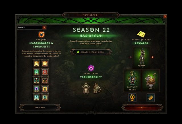 Diablo 3 Season 22 Start Time Countdown Release Date News Set Rewards For Ps4 Xbox Pc And Nintendo Switch